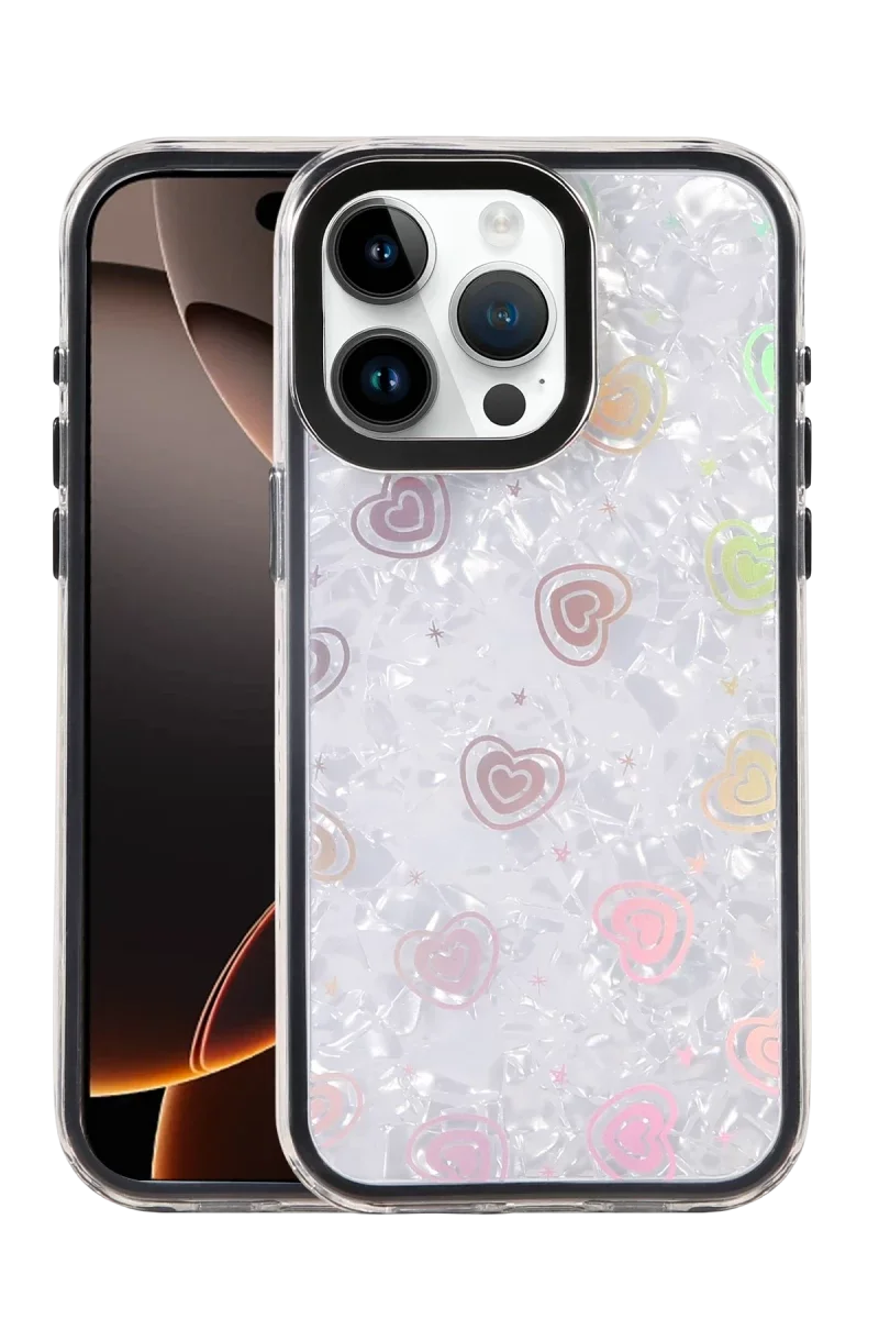 Apple iPhone 16 Pro Max Lumi Desenli Kapak - Siyah