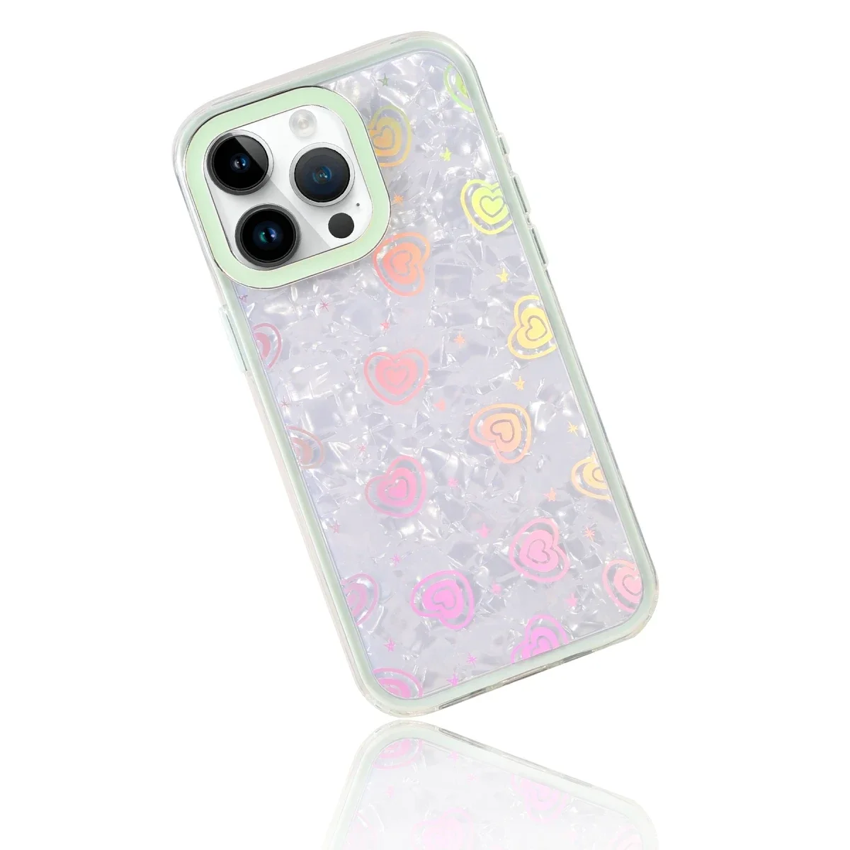Apple iPhone 16 Pro Max Lumi Desenli Kapak - Yeşil Apple iPhone 16 Pro Max Lumi Desenli Kapak - Yeşil - Görsel 4