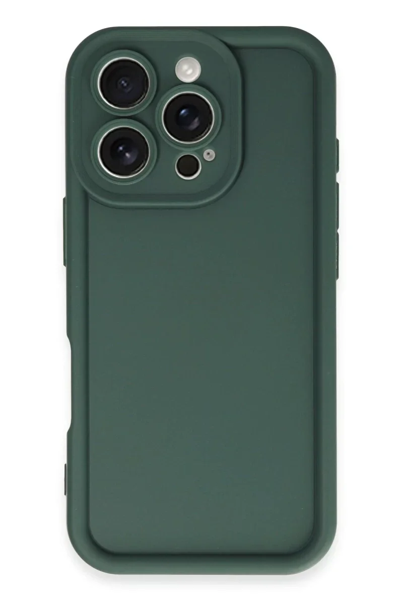 Apple iPhone 16 Pro Max Kılıf Viera Silikon - Koyu Yeşil Apple iPhone 16 Pro Max Kılıf Viera Silikon - Koyu Yeşil