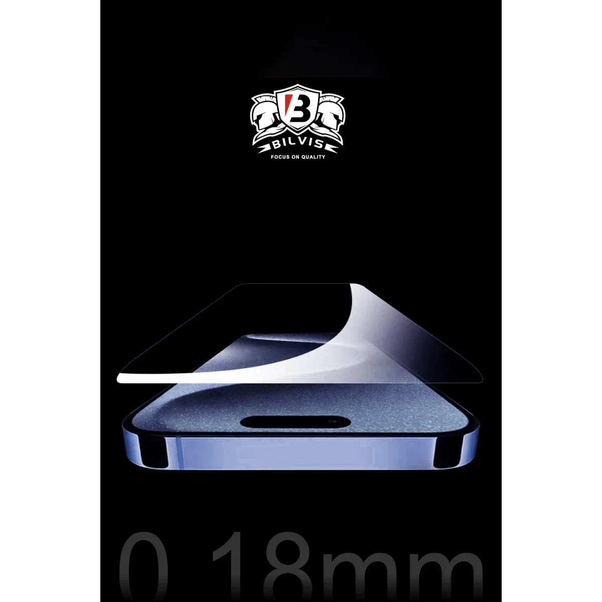 Apple iPhone 16 Pro Bilvis 0.18mm Plus Cam Ekran Koruyucu