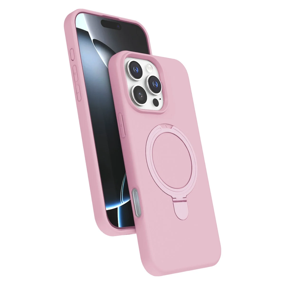 Apple İphone 16 Pro Max Regal Magsafe Standlı Kapak - Açık Pembe Apple İphone 16 Pro Max Regal Magsafe Standlı Kapak - Açık Pembe