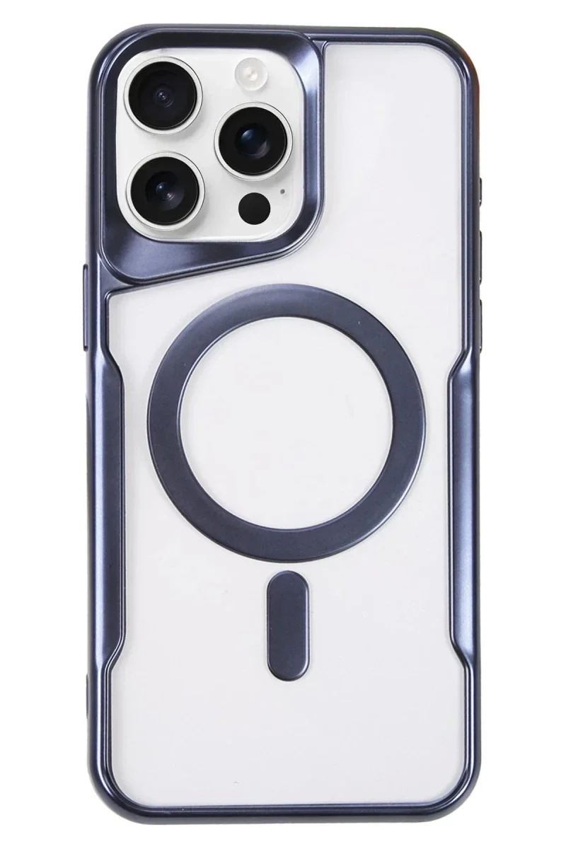 Apple iPhone 16 Pro Kılıf Boyi Magsafe Silikon Kapak - Lacivert Apple iPhone 16 Pro Kılıf Boyi Magsafe Silikon Kapak - Lacivert