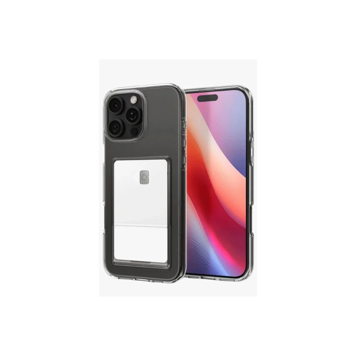 Apple iPhone 16 Pro Kılıf Kart Şeffaf Silikon - Şeffaf Apple iPhone 16 Pro Kılıf Kart Şeffaf Silikon - Şeffaf