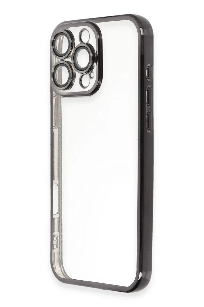 Apple iPhone 16 Pro Kılıf Razer Lensli Silikon - Siyah Apple iPhone 16 Pro Kılıf Razer Lensli Silikon - Siyah