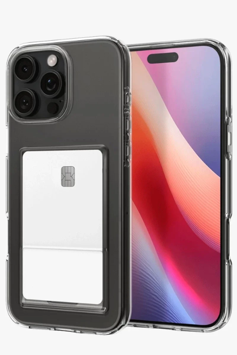 Apple iPhone 16 Pro Max Kılıf Kart Şeffaf Silikon - Şeffaf Apple iPhone 16 Pro Max Kılıf Kart Şeffaf Silikon - Şeffaf