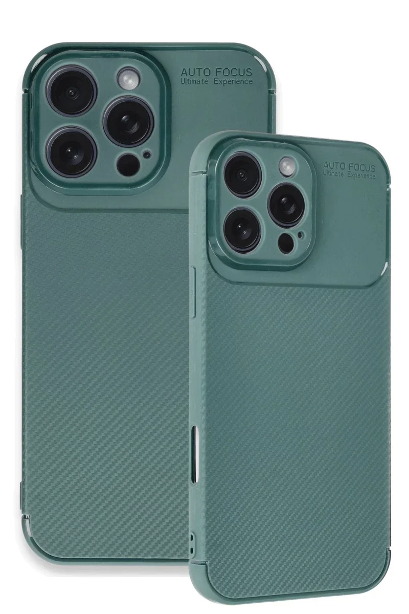 Apple iPhone 16 Pro Max Kılıf Auto Focus Karbon Kapak - Koyu Yeşil Fiyatı, Yorumları ve Özellikleri