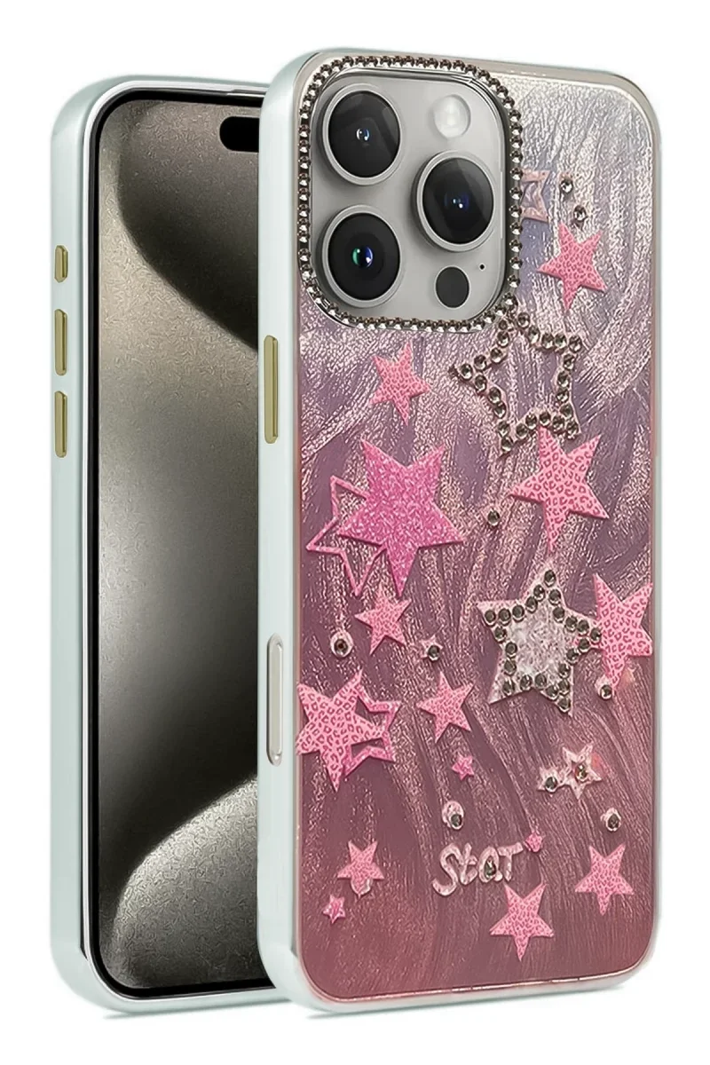 Apple iPhone 16 Pro Kılıf Blade Aynalı Desenli Kapak - Desen 7 Fiyatı, Yorumları ve Özellikleri