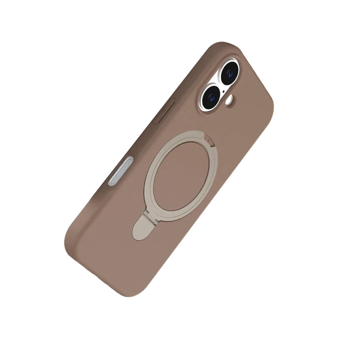 Apple iPhone 16 Regal Magsafe Standlı Kapak - Çöl Titanyum