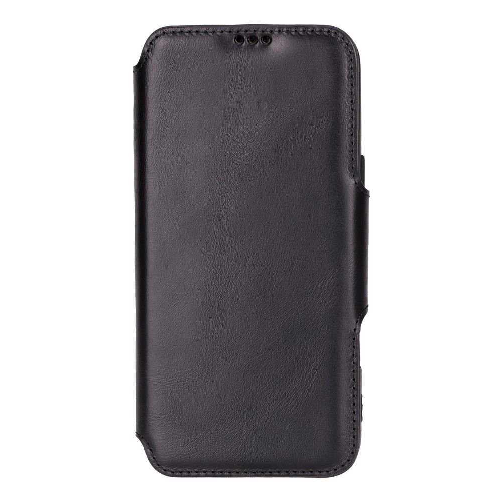 Apple iPhone 16 Pro Max uyumlu, Hakiki Deri, El Yapımı, Cüzdanlı