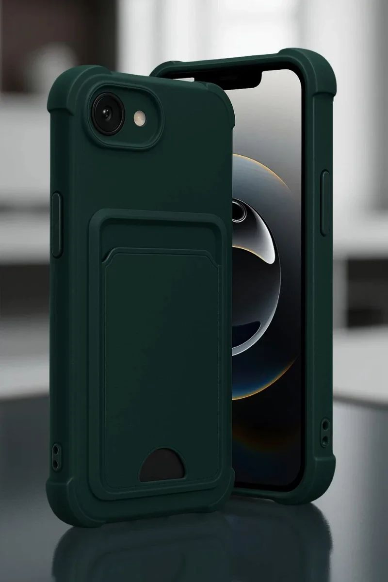 Apple iPhone 16E Kelvin Kartvizitli Silikon - Derin Mor Apple iPhone 16E Kelvin Kartvizitli Silikon - Derin Mor