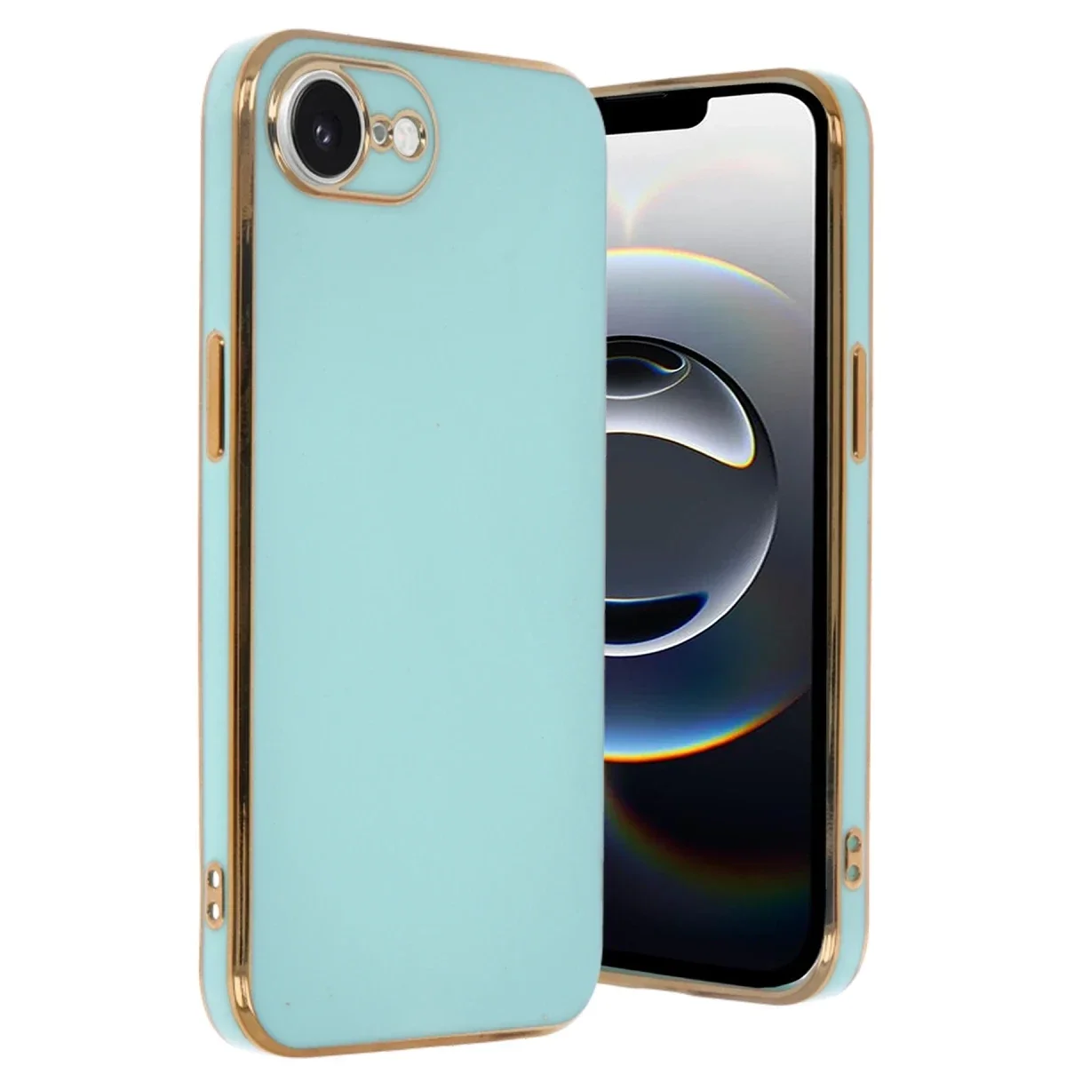 Apple iPhone 16E Kılıf Volet Silikon - Açık Yeşil Apple iPhone 16E Kılıf Volet Silikon - Açık Yeşil