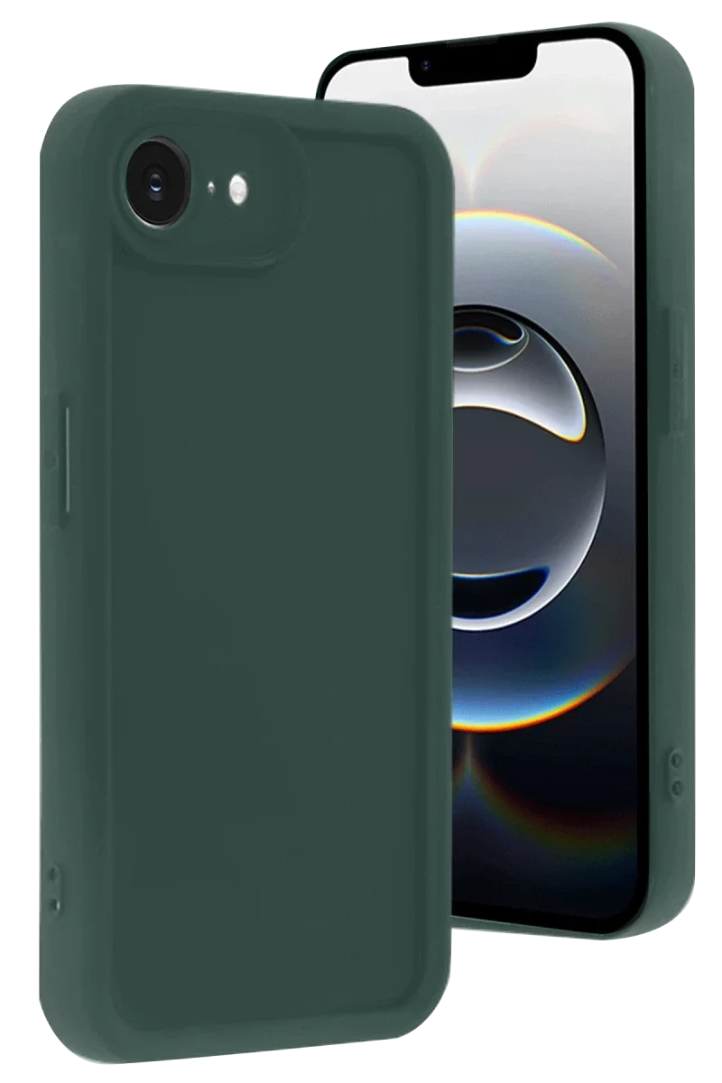 Apple iPhone 16E Kılıf Viera Silikon - Koyu Yeşil