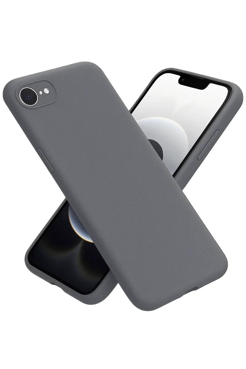 Apple iPhone 16E Kılıf First Silikon - Gri Apple iPhone 16E Kılıf First Silikon - Gri