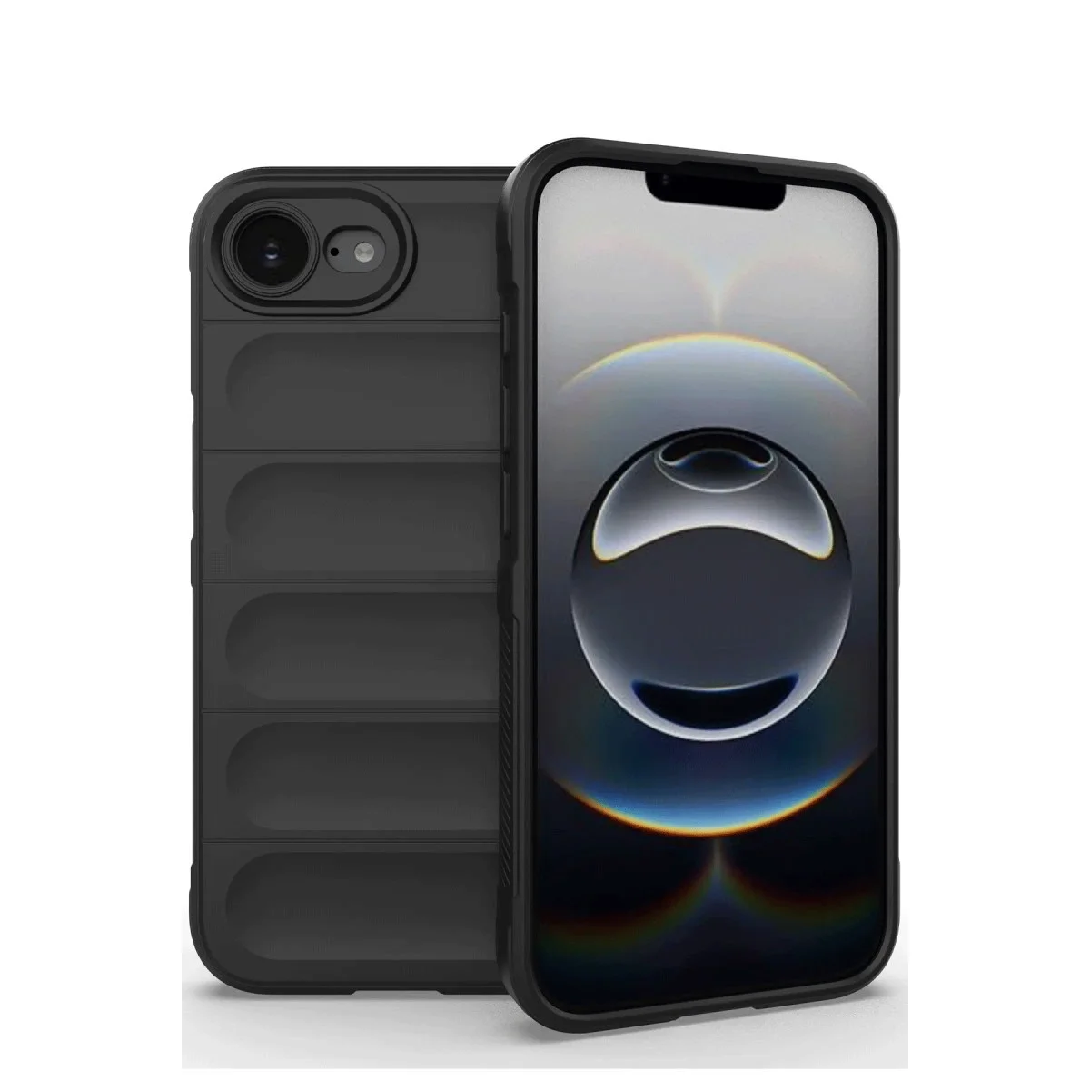 Apple İphone 16e Kılıf Optimum Silikon - Siyah Apple İphone 16e Kılıf Optimum Silikon - Siyah