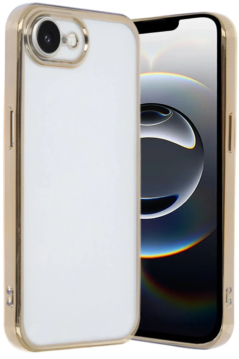 Apple iPhone 16E Kılıf Razer Lensli Silikon - Gold Apple iPhone 16E Kılıf Razer Lensli Silikon - Gold
