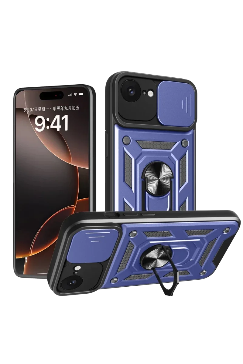 Apple iPhone 16E Kılıf Pars Lens Yüzüklü Silikon - Lacivert Fiyatı, Yorumları ve Özellikleri