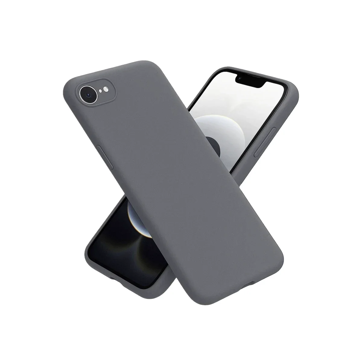 Apple iPhone 16E Kılıf First Silikon - Gri Apple iPhone 16E Kılıf First Silikon - Gri