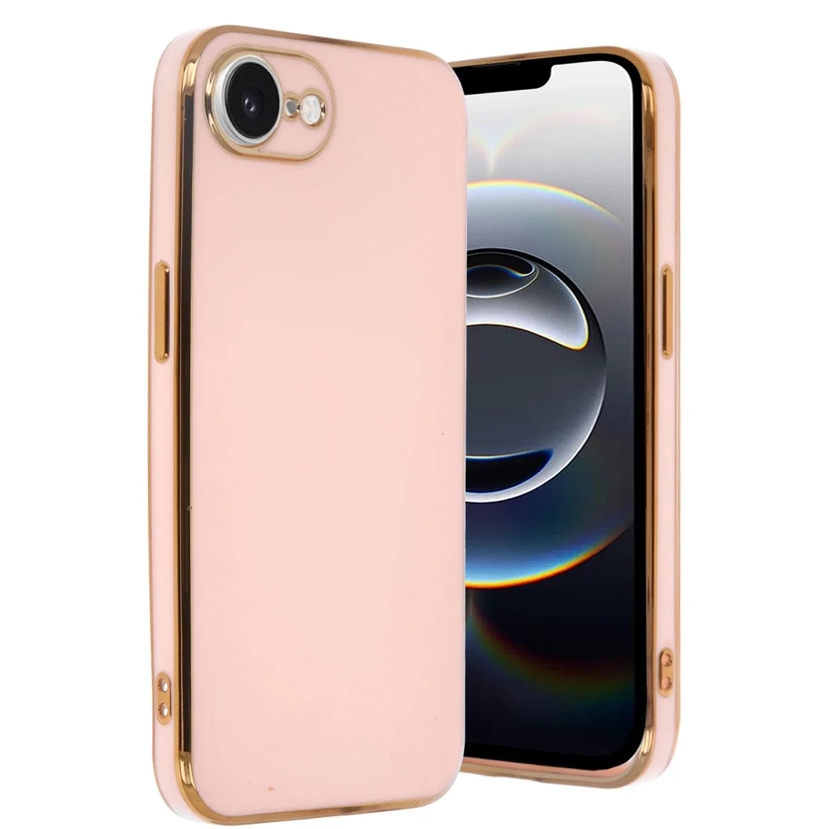 Apple iPhone 16E Kılıf Volet Silikon - Pembe Apple iPhone 16E Kılıf Volet Silikon - Pembe