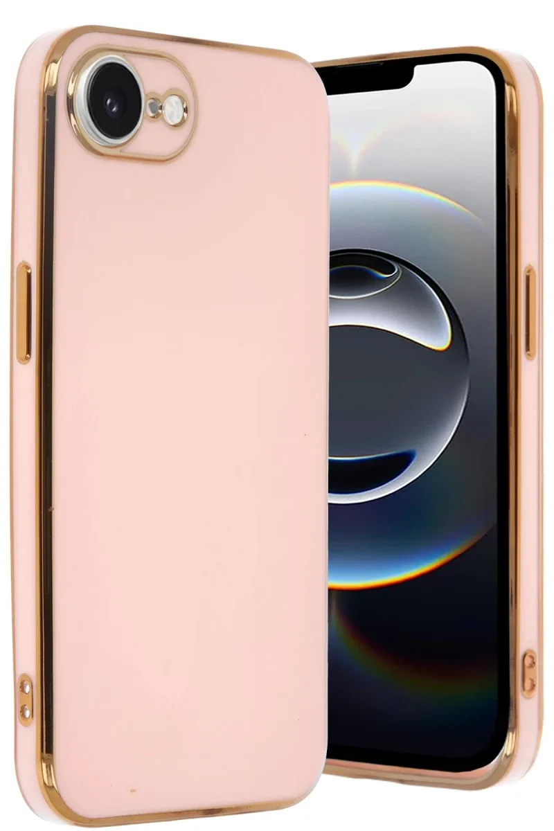 Apple iPhone 16E Kılıf Volet Silikon - Pembe Apple iPhone 16E Kılıf Volet Silikon - Pembe