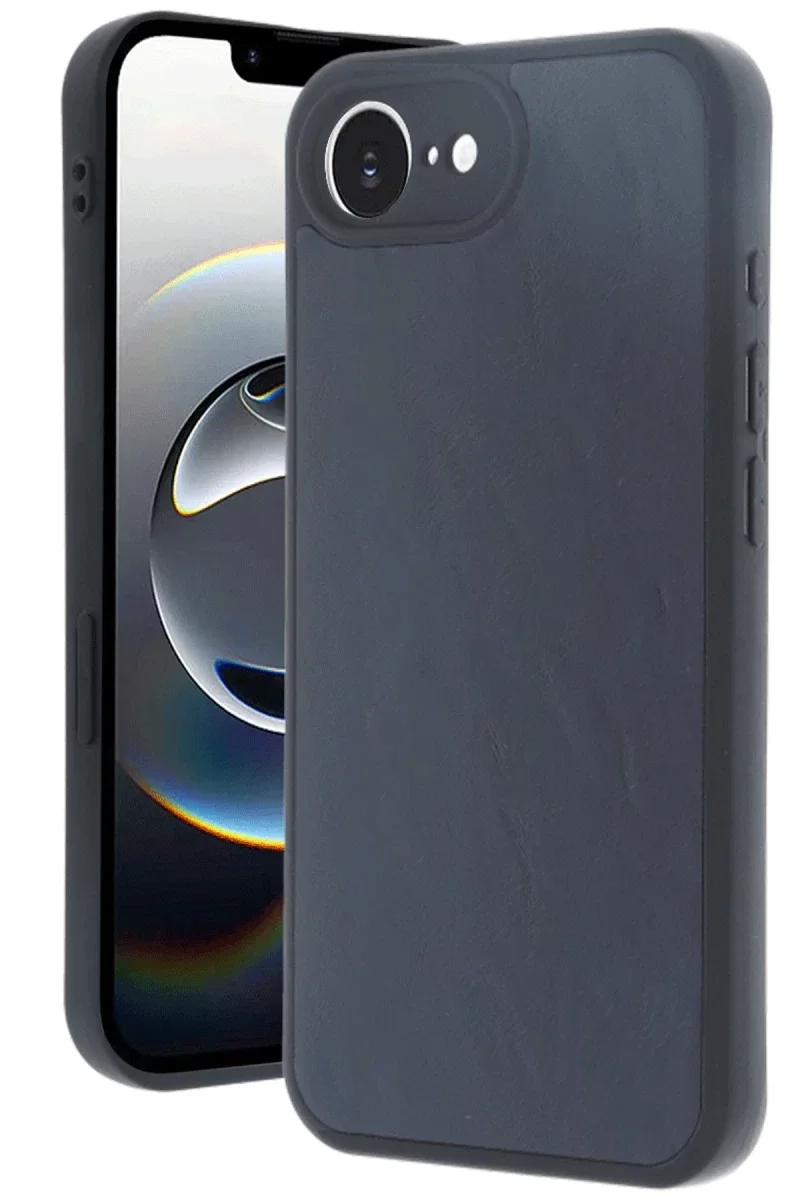 Apple iPhone 16E Kılıf Aras Deri Kapak - Lacivert Apple iPhone 16E Kılıf Aras Deri Kapak - Lacivert