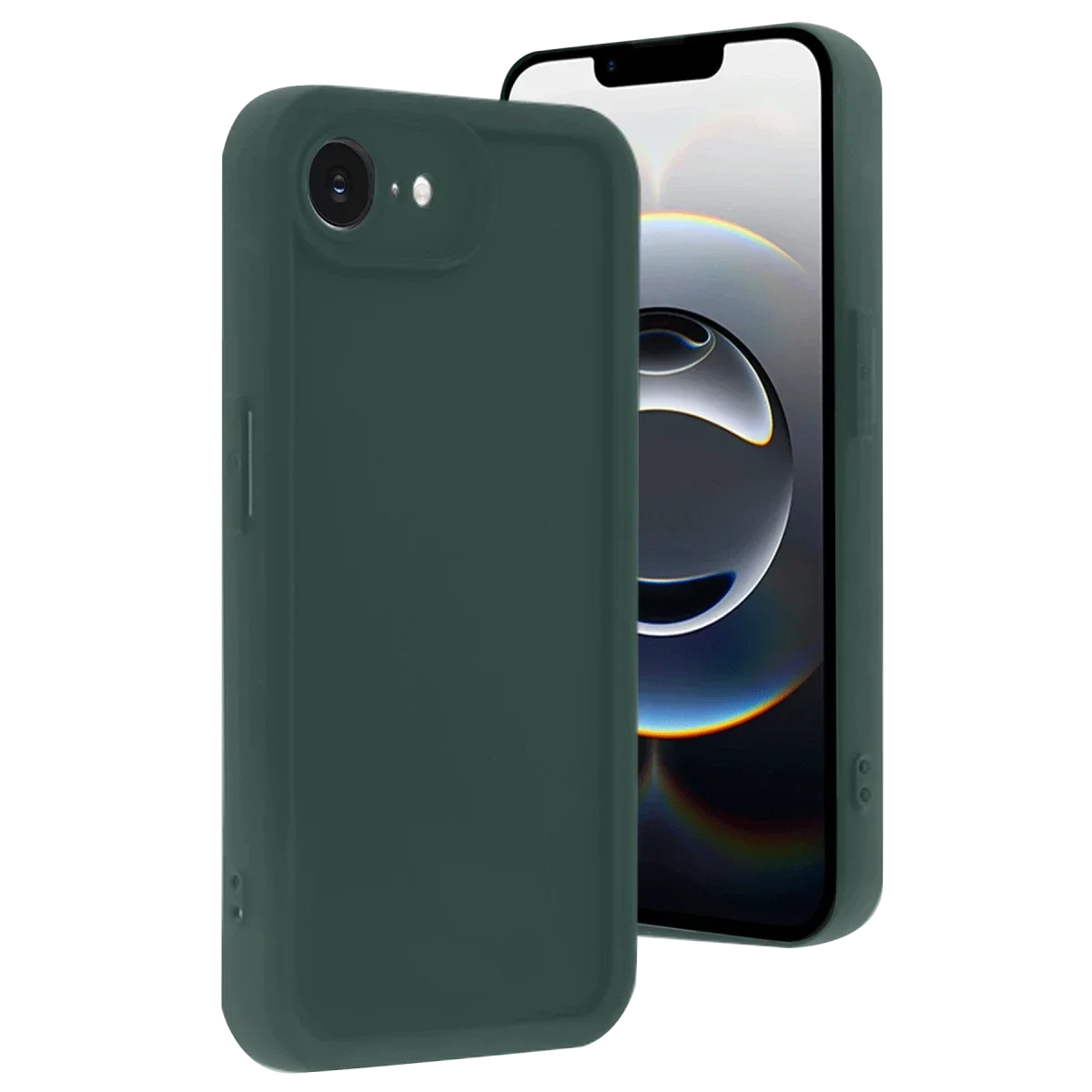 Apple iPhone 16E Kılıf Viera Silikon - Koyu Yeşil