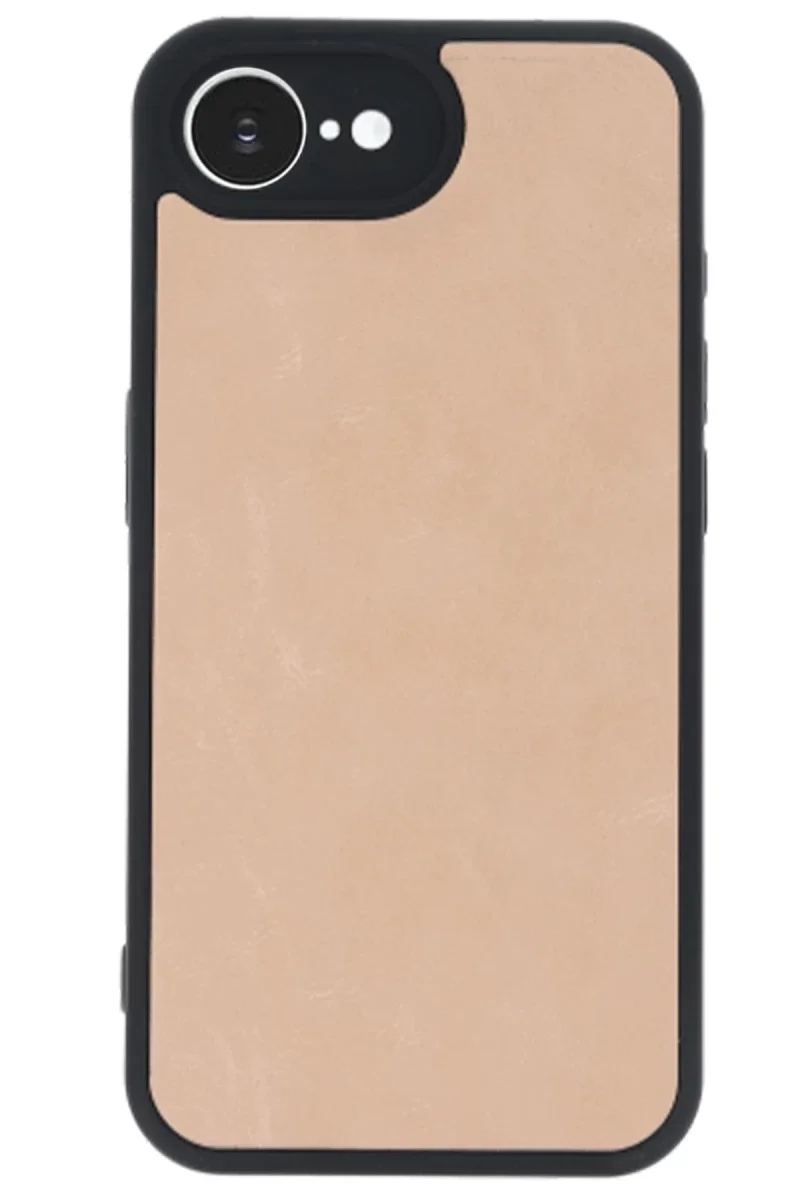 Apple iPhone 16E Kılıf Aras Deri Kapak - Pudra Apple iPhone 16E Kılıf Aras Deri Kapak - Pudra