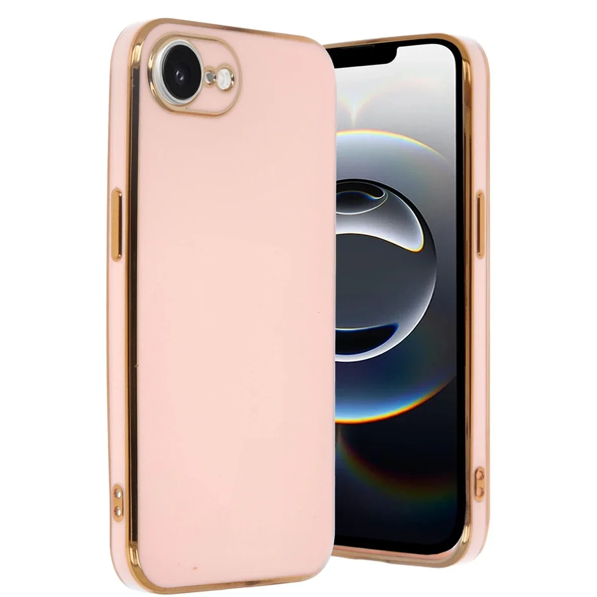 Apple iPhone 16E Kılıf Volet Silikon - Pembe Apple iPhone 16E Kılıf Volet Silikon - Pembe
