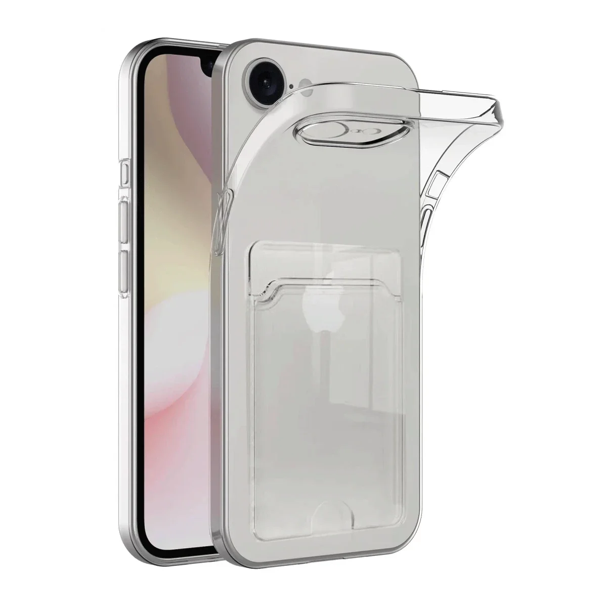 Apple iPhone 16E Kılıf Kart Şeffaf Silikon - Şeffaf Apple iPhone 16E Kılıf Kart Şeffaf Silikon - Şeffaf