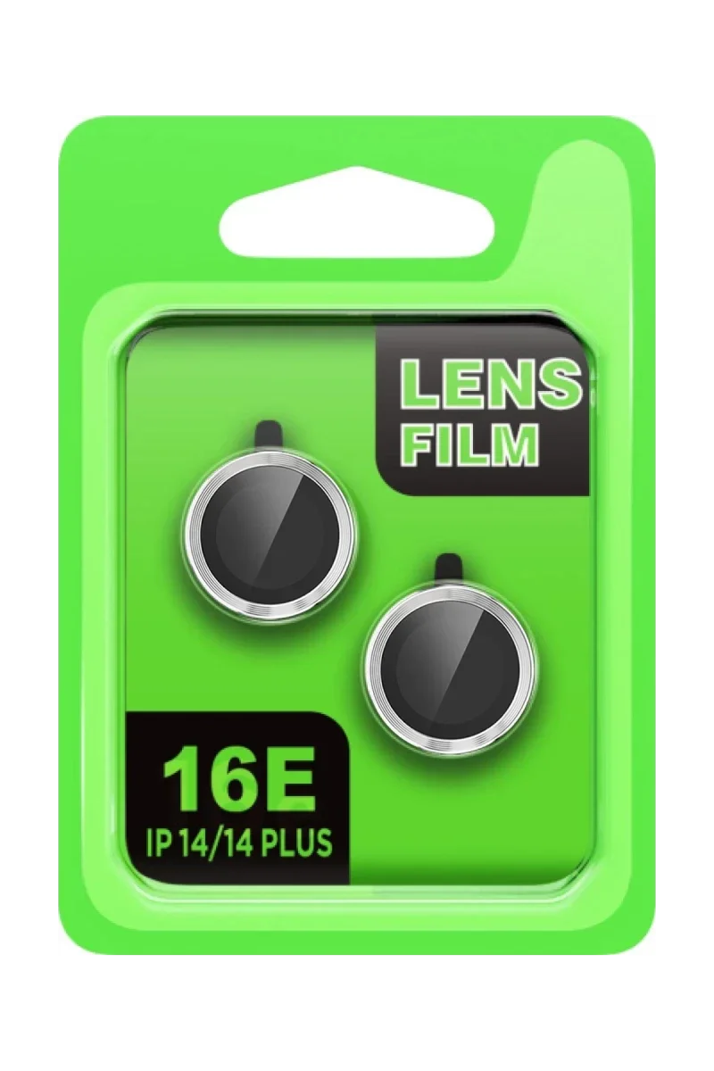 Apple iPhone 16E Raze Metal Kamera Lens - Gümüş Apple iPhone 16E Raze Metal Kamera Lens - Gümüş
