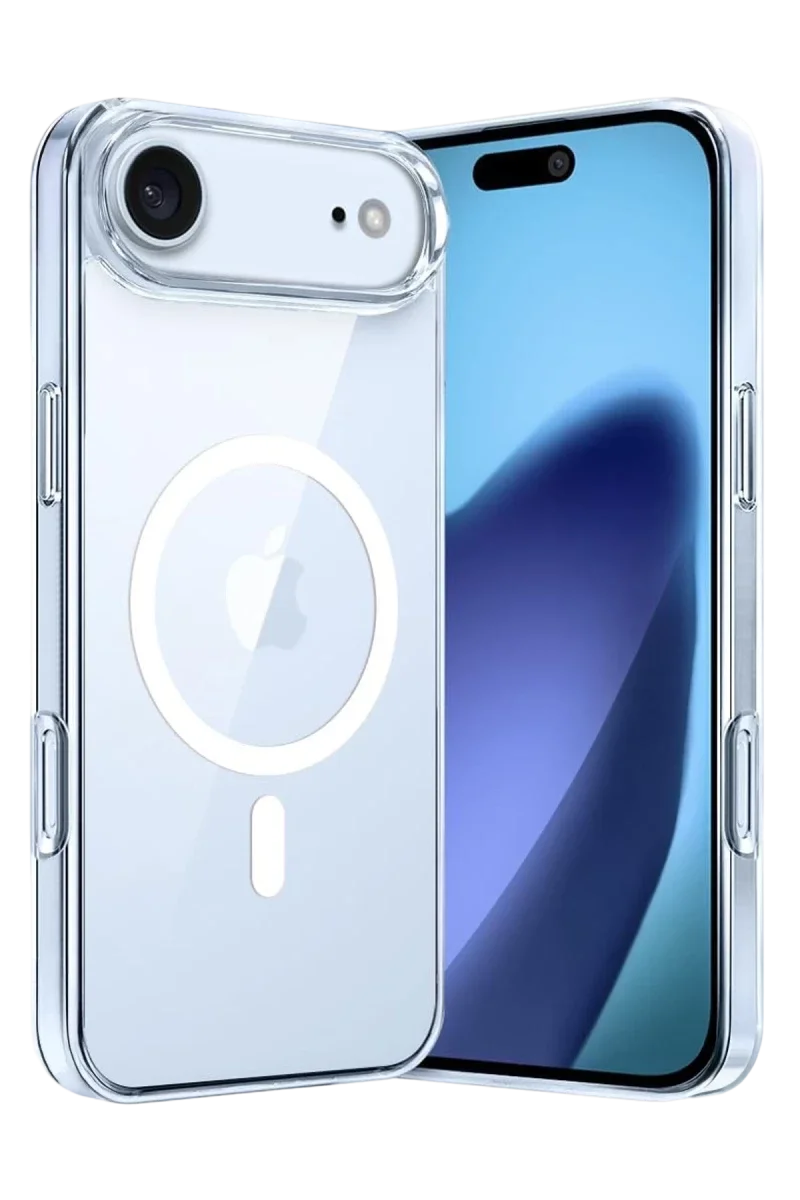 Apple iPhone 17 Air Combo Sert Şeffaf Magsafe Kapak - Şeffaf