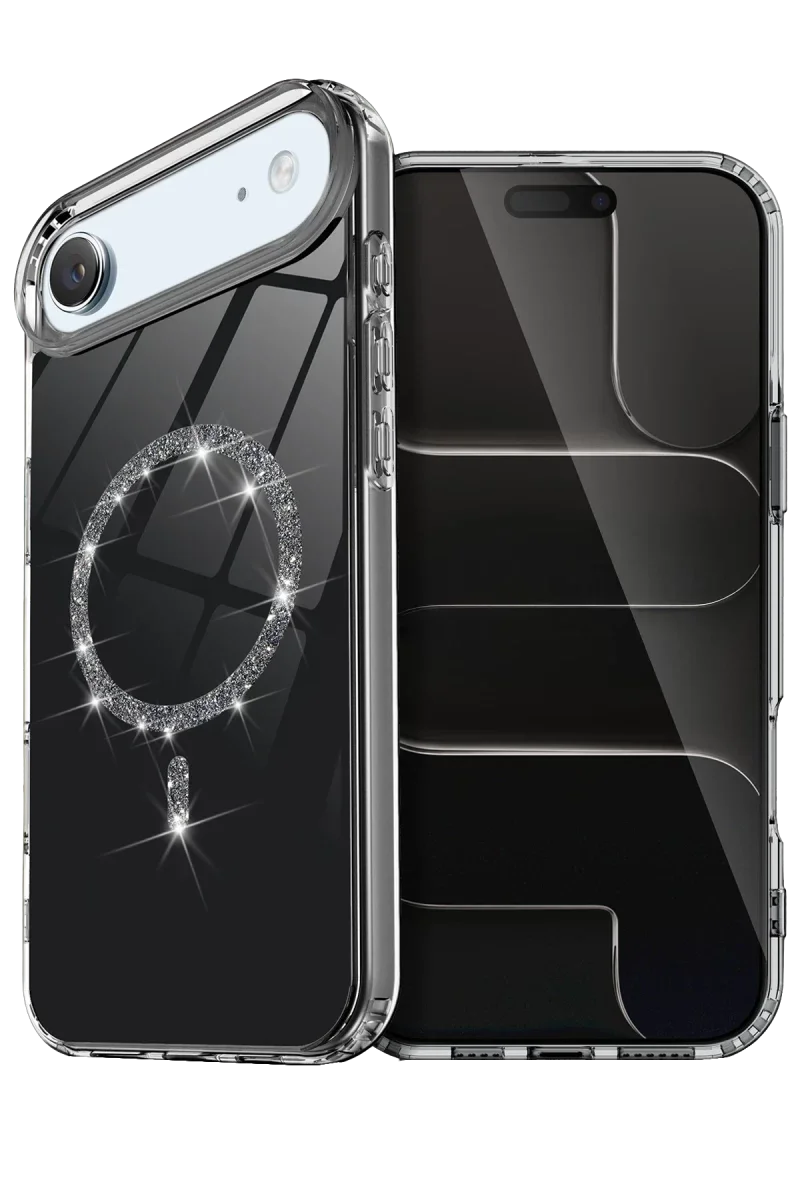 Apple iPhone 17 Air Live Diamond Magsafe Kapak - Siyah