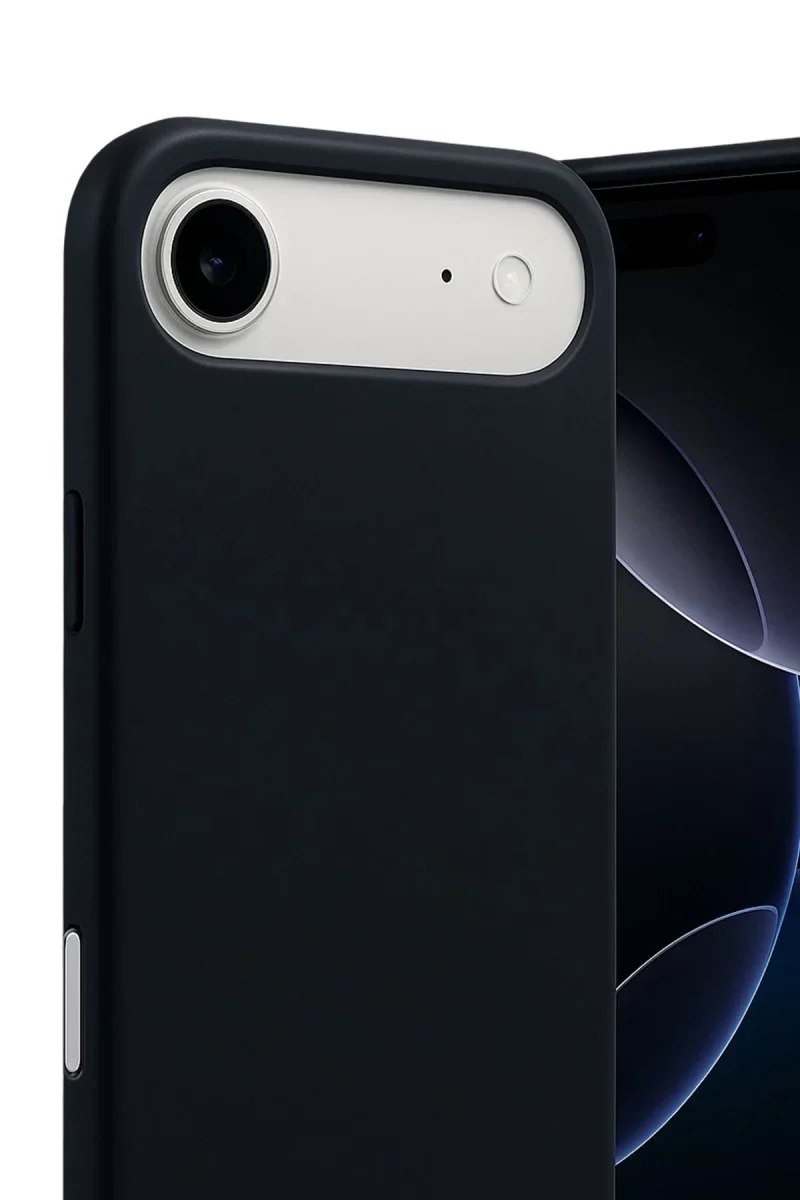 Apple iPhone 17 Air Nano içi Kadife Silikon - Siyah Apple iPhone 17 Air Nano içi Kadife Silikon - Siyah