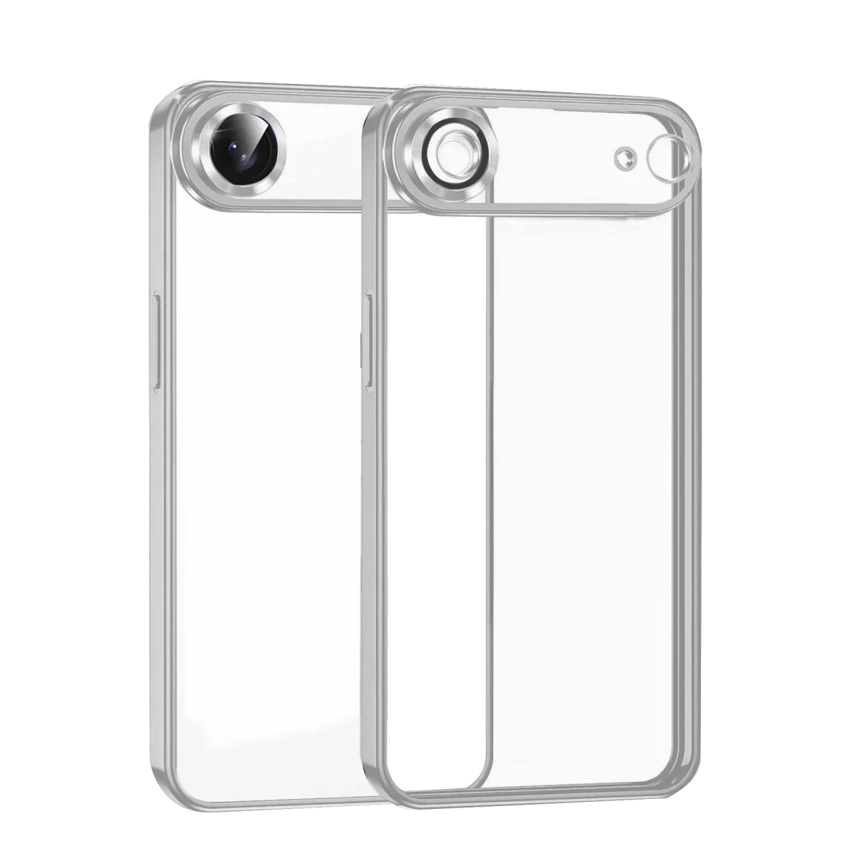 Apple iPhone 17 Air Razer Lensli Silikon - Gümüş