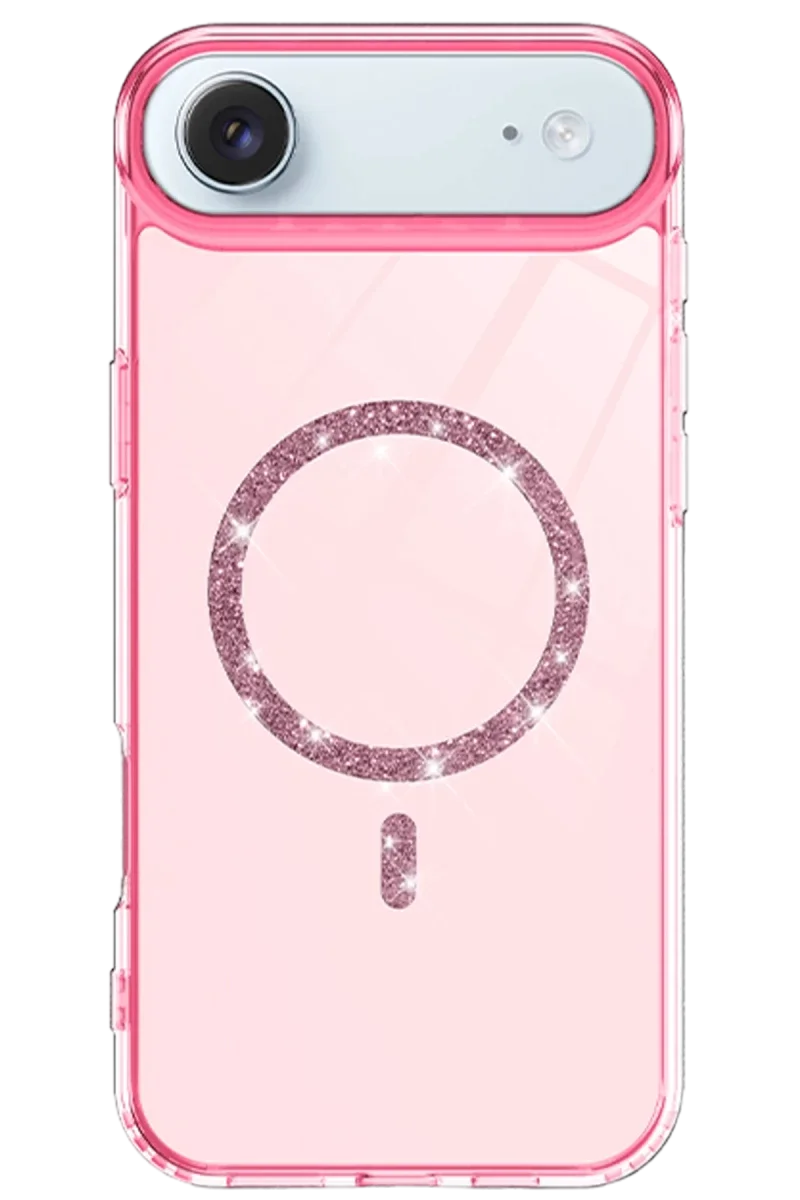Apple iPhone 17 Air Live Diamond Magsafe Kapak - Pembe