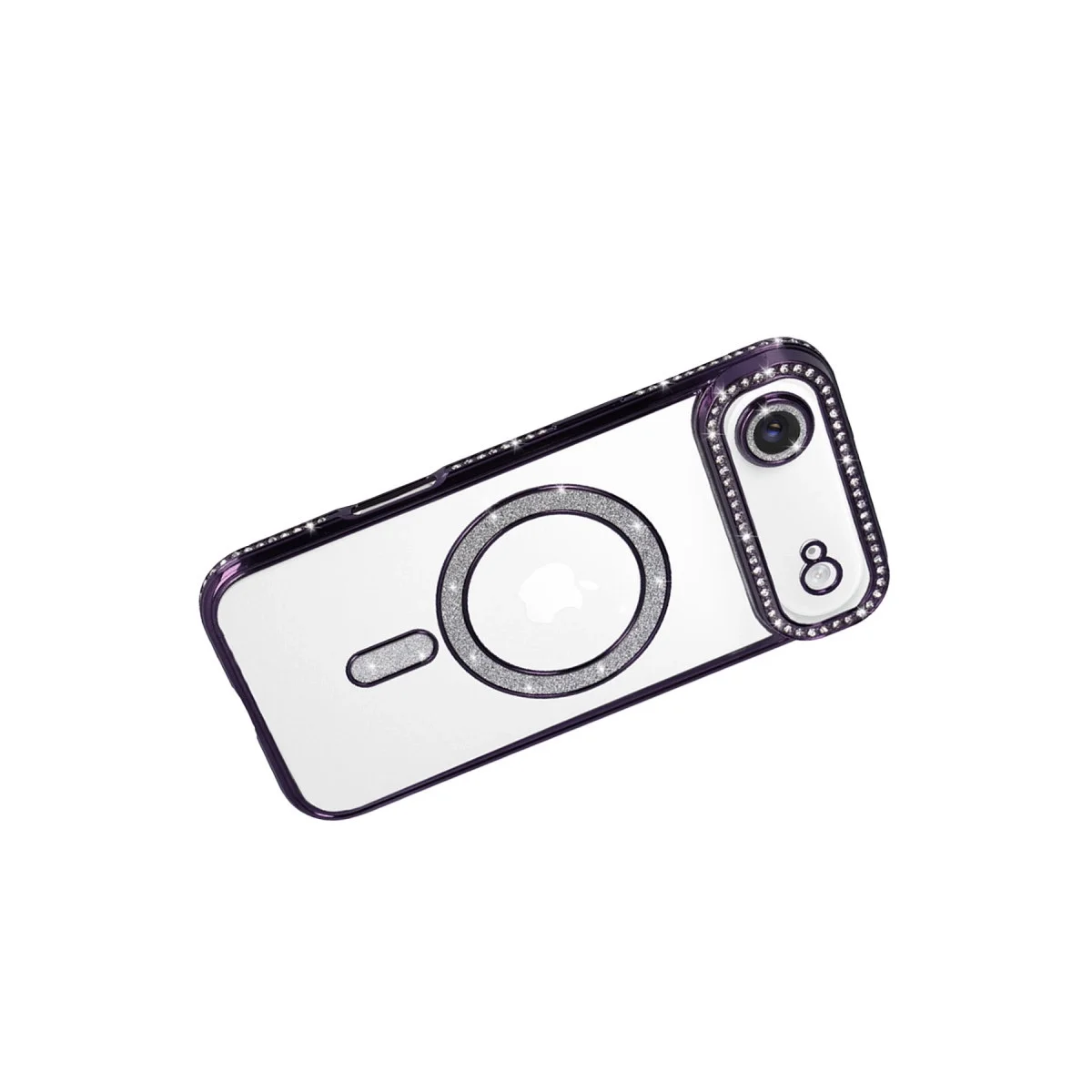 Apple İphone 17 Air Joke Simli Magneticsafe Kılıf - Derin Mor Apple İphone 17 Air Joke Simli Magneticsafe Kılıf - Derin Mor