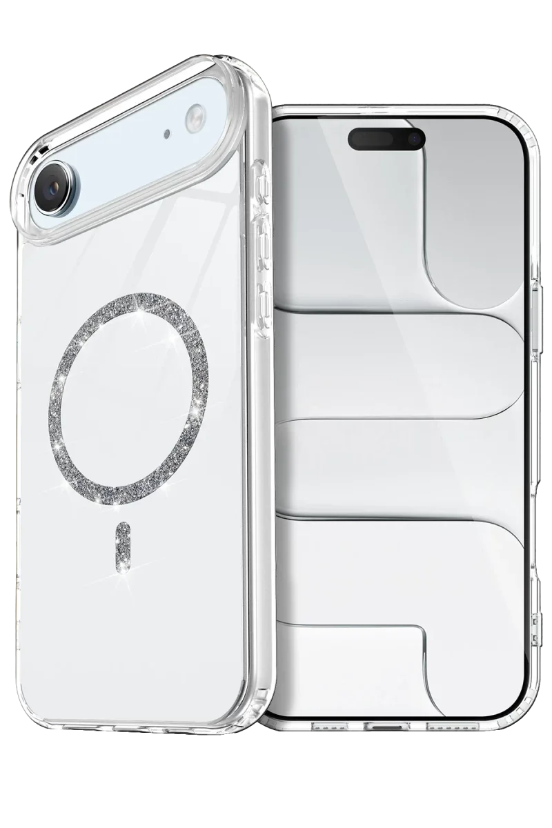Apple iPhone 17 Air Live Diamond Magsafe Kapak - Şeffaf Apple iPhone 17 Air Live Diamond Magsafe Kapak - Şeffaf