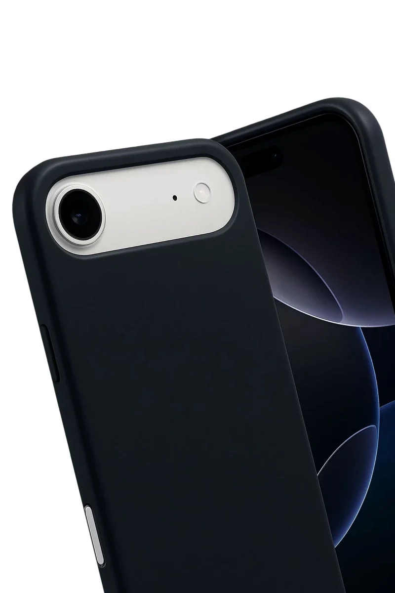 Apple iPhone 17 Air Nano içi Kadife Silikon - Siyah Apple iPhone 17 Air Nano içi Kadife Silikon - Siyah