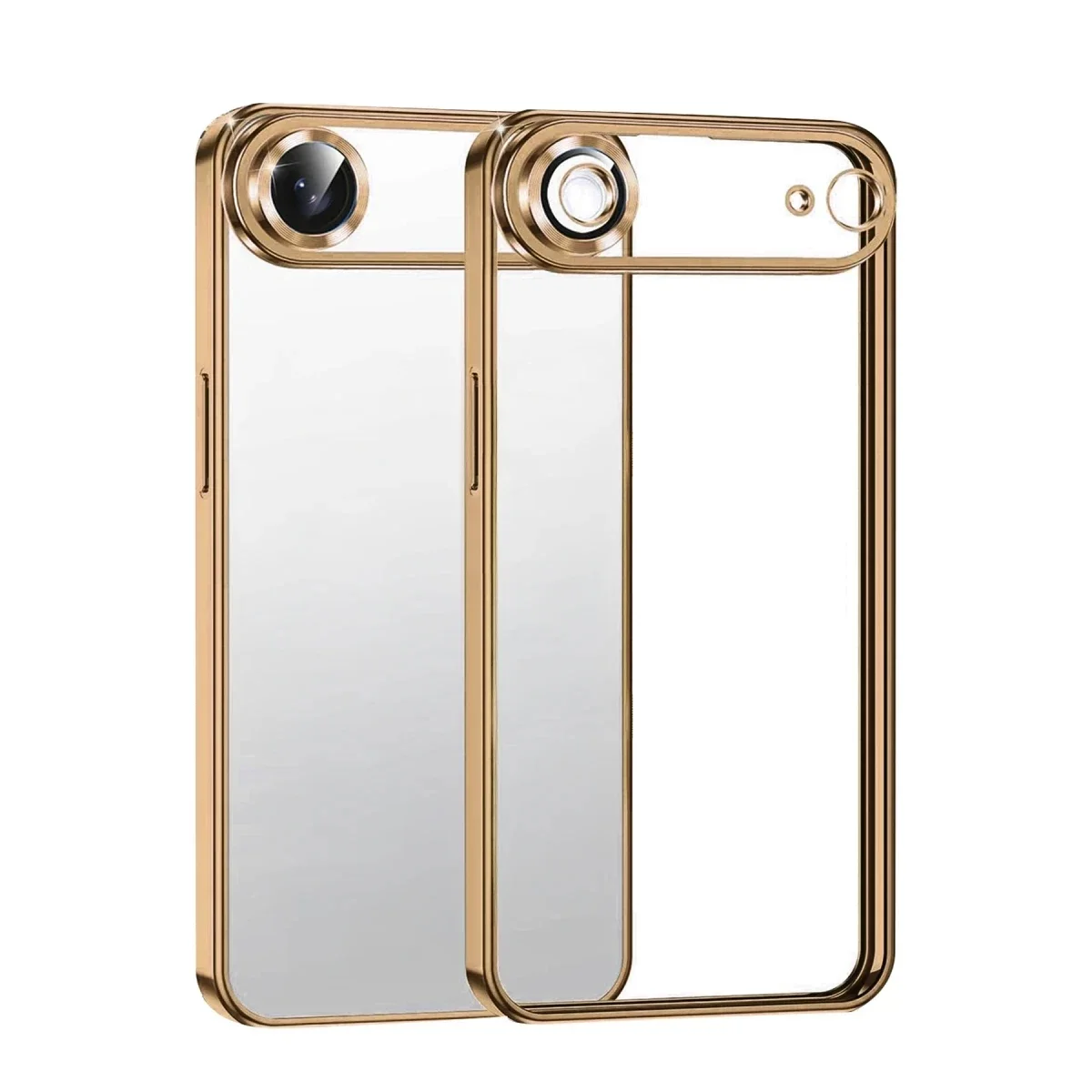Apple iPhone 17 Air Razer Lensli Silikon - Çöl Titanyum