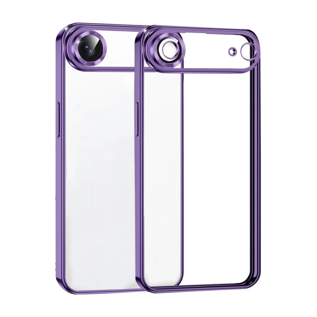 Apple iPhone 17 Air Razer Lensli Silikon - Mor Apple iPhone 17 Air Razer Lensli Silikon - Mor