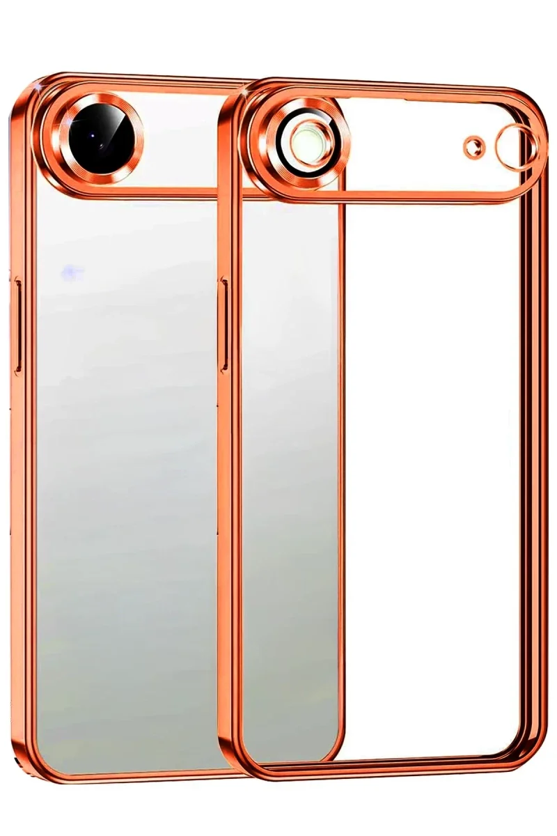 Apple iPhone 17 Air Razer Lensli Silikon - Turuncu Apple iPhone 17 Air Razer Lensli Silikon - Turuncu