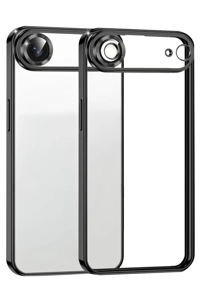 Apple iPhone 17 Air Razer Lensli Silikon - Siyah Apple iPhone 17 Air Razer Lensli Silikon - Siyah