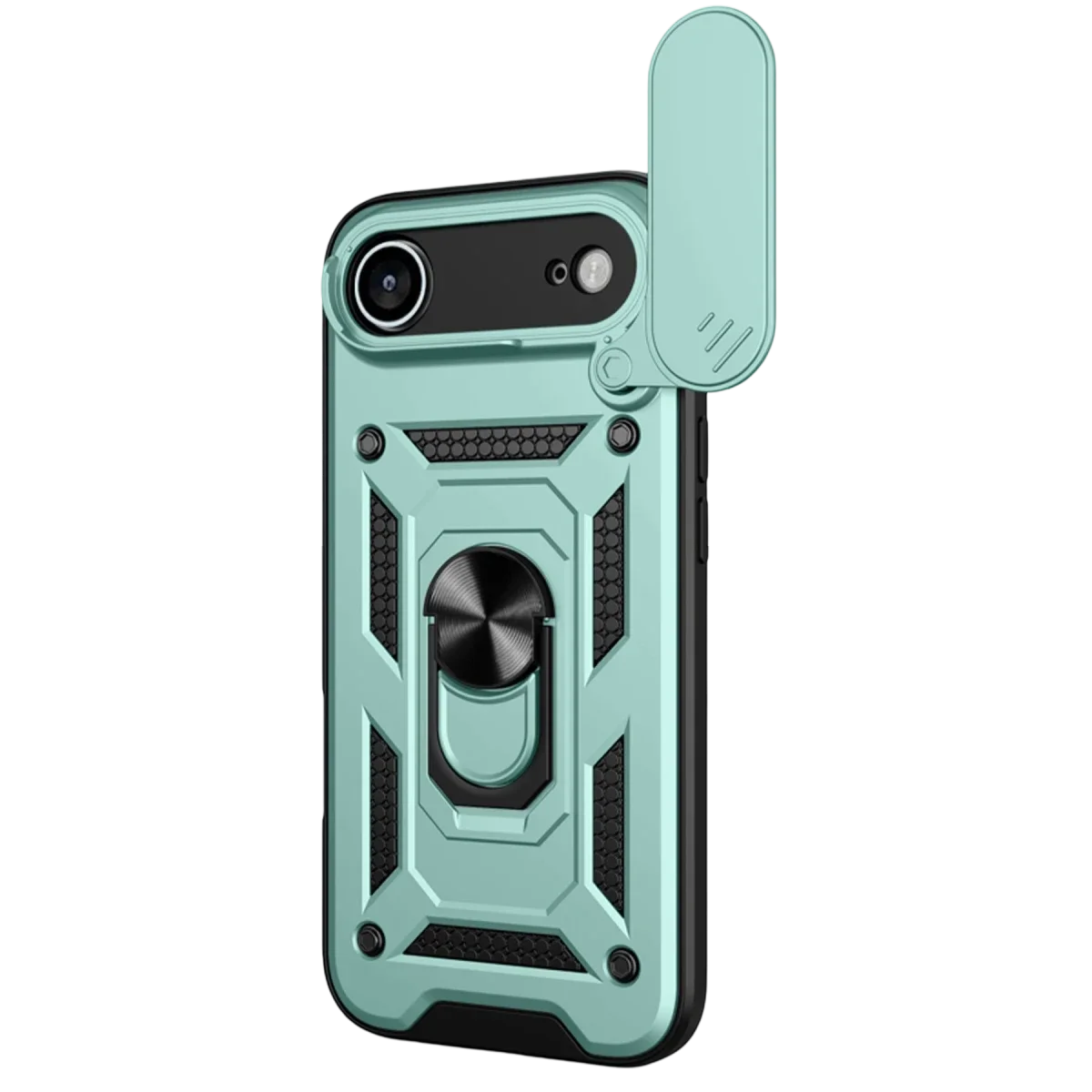 Apple iPhone 17 Air Pars Lens Yüzüklü Silikon - Yeşil Apple iPhone 17 Air Pars Lens Yüzüklü Silikon - Yeşil - Görsel 2