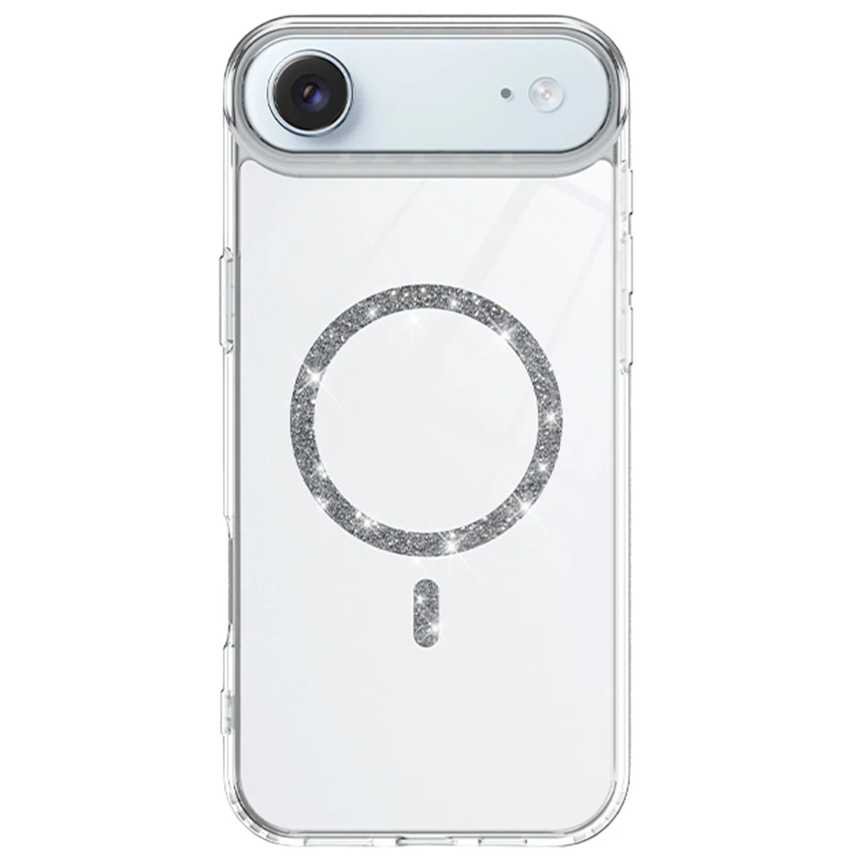 Apple İphone 17 Air Live Diamond Magsafe Kapak - Şeffaf Apple İphone 17 Air Live Diamond Magsafe Kapak - Şeffaf
