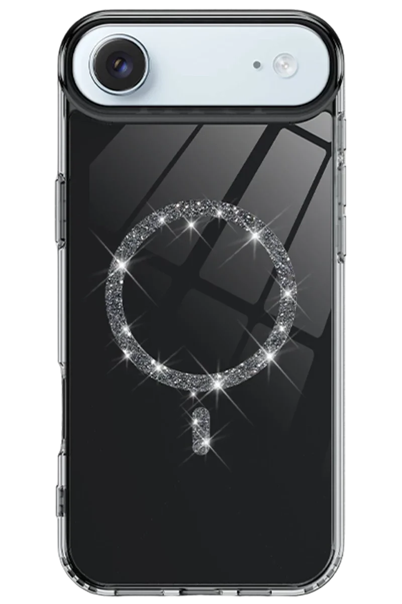 Apple iPhone 17 Air Live Diamond Magsafe Kapak - Siyah