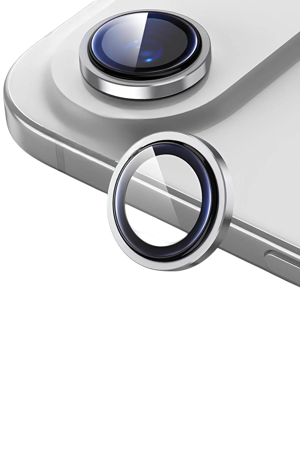 Apple iPhone 17 Air Metal Çerçeveli Kamera Koruma Lensi Gold