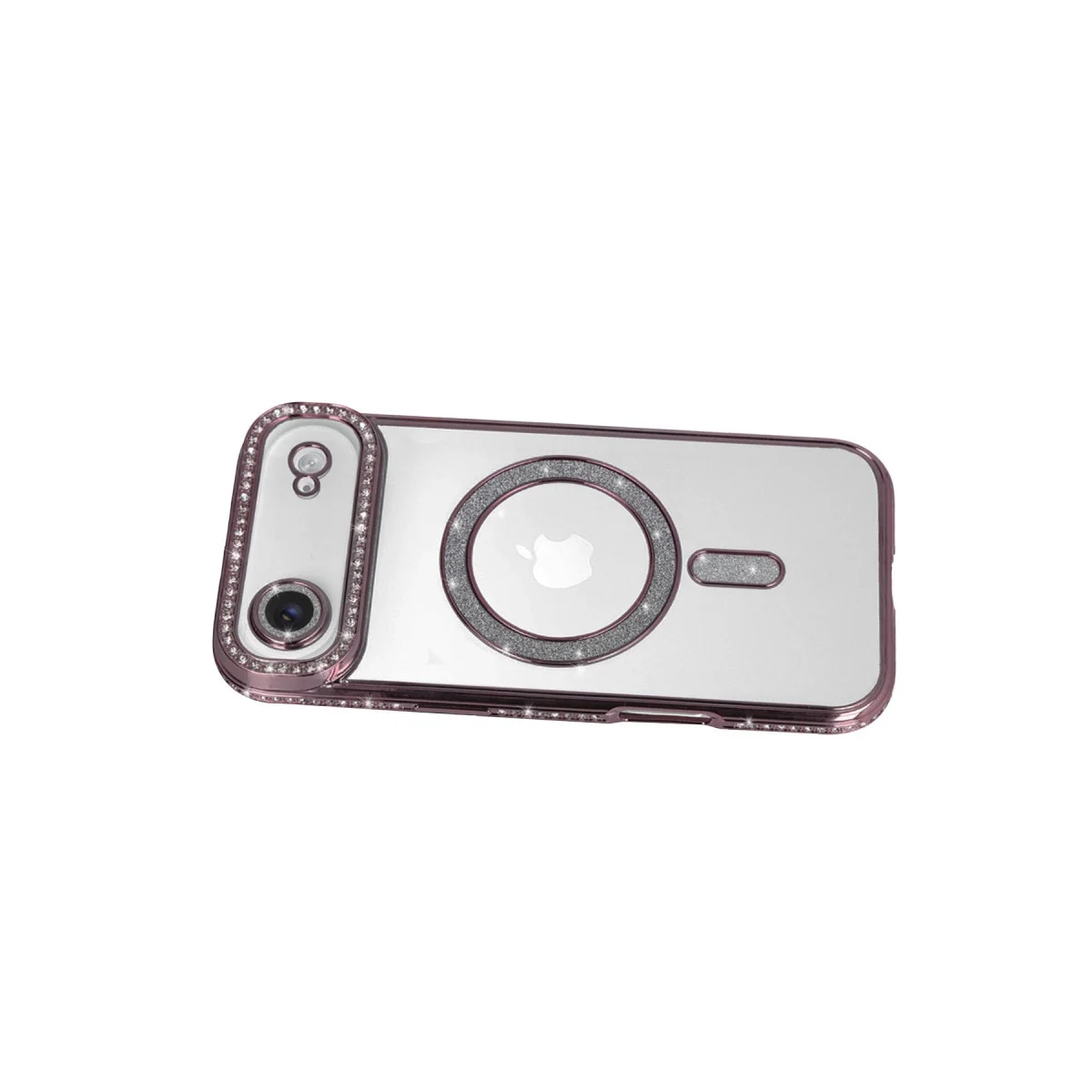 Apple İphone 17 Air Joke Simli Magneticsafe Kılıf - Pembe