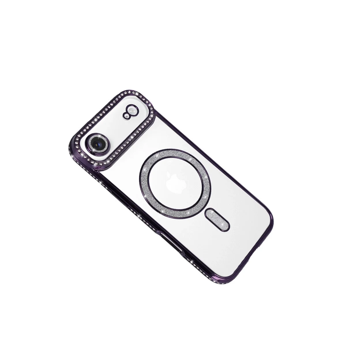Apple İphone 17 Air Joke Simli Magneticsafe Kılıf - Derin Mor Apple İphone 17 Air Joke Simli Magneticsafe Kılıf - Derin Mor