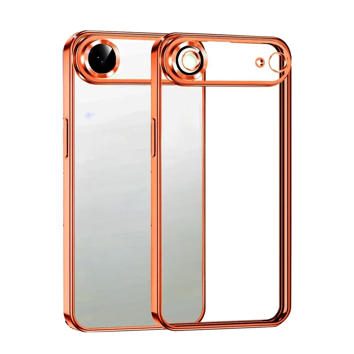 Apple iPhone 17 Air Razer Lensli Silikon - Turuncu Apple iPhone 17 Air Razer Lensli Silikon - Turuncu