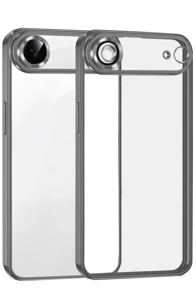 Apple iPhone 17 Air Razer Lensli Silikon - Titan Gri Apple iPhone 17 Air Razer Lensli Silikon - Titan Gri