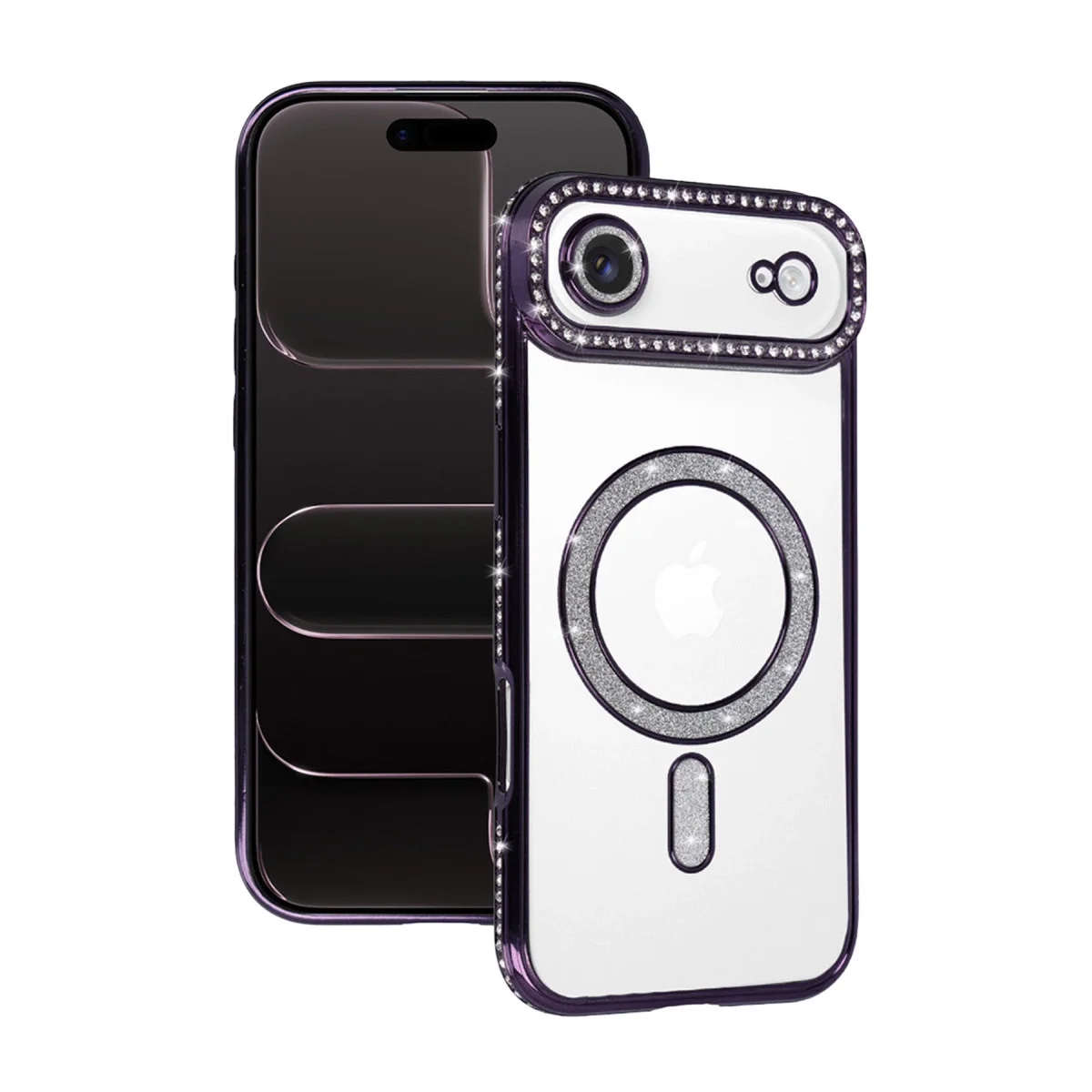 Apple İphone 17 Air Joke Simli Magneticsafe Kılıf - Derin Mor Apple İphone 17 Air Joke Simli Magneticsafe Kılıf - Derin Mor